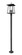 Rainer Four Light Outdoor Post Mounted Fixture in Black (224|5015PHBR567PBK)