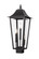 Gannon Three Light Outdoor Post Mount Fixture in Black (224|5008PHBSBK)