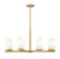 Danica Eight Light Chandelier in Modern Gold (224|30448MGLD)