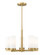 Danica Five Light Chandelier in Modern Gold (224|30445MGLD)
