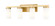 Danica Four Light Vanity in Modern Gold (224|30444VMGLD)