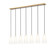 Farrell Seven Light Linear Chandelier in Modern Gold (224|3043P67LMGLD)