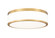 Ballord LED Flush Mount in Modern Gold (224|1012F12MGLDLED)