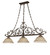 Diamond & Jewel Three Light Island Pendant in Oil Rubbed Bronze (57|276414)
