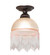 Roussillon One Light Flushmount in Mahogany Bronze (57|276118)