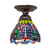 Tiffany Hanging Head Dragonfly One Light Flushmount in Mahogany Bronze (57|276103)