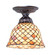 Tiffany Fishscale One Light Flushmount (57|276082)