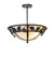 Estelle Two Light Semi-Flushmount in Wrought Iron (57|273907)