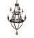 Georgetown 12 Light Chandelier in Textured Black & Brushed Gold (57|273088)