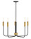 Austen LED Chandelier in Black (531|83634BKLCB)