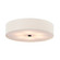 Textile Six Light Flush-Mount in Matte Black (102|FAB9733CREMMBLK)
