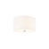 Textile Two Light Flush-Mount in Brushed Nickel (102|FAB9730WHTENCKL)