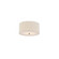 Textile Two Light Flush-Mount in Brushed Nickel (102|FAB9730CREMNCKL)