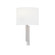 Textile One Light Wall Sconce in Brushed Nickel (102|FAB4332WHTENCKL)
