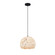 Alabaster Rocks! One Light Pendant in Matte Black (102|ALR6533MBLK)