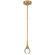 Georgia LED Pendant in Antique Brushed Brass (18|62115LEDDCSABBCRY)
