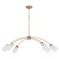 Arpeggio Six Light Linear Chandelier in Aged Brass (19|6877680)