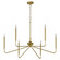 Providence Six Light Chandelier in Aged Brass (19|6238680)