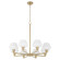 Cassini Eight Light Chandelier in Aged Brass (19|6221880)