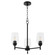Wallinger Three Light Chandelier in Matte Black (19|6112359)