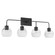 Lacy Four Light Vanity in Matte Black (19|5324159)