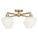 Cassini Four Light Flush Mount in Aged Brass (19|32212680)