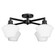 Cassini Four Light Flush Mount in Matte Black (19|32212659)