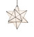 Moravian Star One Light Pendant in Exterior Oil Rubbed Bronze (57|275279)
