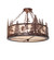 Tall Pines Four Light Semi-Flushmount in Rust (57|274528)