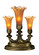 Amber Pond Lily Three Light Accent Lamp in Antique (57|17657)