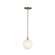 Bolla LED Pendant in Brushed Gold/Opal Glass (347|PD3106BGOP)