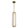 Alai LED Pendant in Vintage Brass/Ribbed Glass (452|PD374624VBCRUNV)