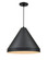 R Series One Light Pendant in Satin Black (59|RCC17SB)
