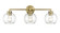 Jonatan Three Light Vanity in Vintage Brass (59|99103VB)