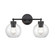 Jonatan Two Light Vanity in Matte Black (59|99102MB)