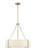 Telfar Three Light Pendant in Modern Gold/White (59|28203MGWH)