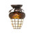 Oak Leaf & Acorn One Light Flushmount in Mahogany Bronze (57|275290)