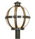 Orbital One Light Post Mount in Extoil Rubbed Bronze & Goldtastic (57|274447)