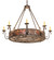 Delano Eight Light Chandelier in Gilded Tobacco (57|273773) Delano Eight Light Chandelier in Gilded Tobacco (57|273773)