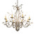 Bordeaux Eight Light Chandelier in Satin Titanium Gold (57|273536)