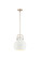 Downtown Urban One Light Mini Pendant in Brushed Brass (405|4101SMBBM41010W)