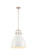 Downtown Urban One Light Pendant in Brushed Brass (405|4101SLBBM41214W)