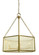 Mila Six Light Chandelier in Brushed Brass (8|5915BR)