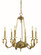 Odette Six Light Chandelier in Brushed Brass (8|5900BR)