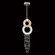 Capri LED Pendant in Soft Gold Leaf/White Gloss (48|9518403)