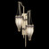 Mirage Two Light Wall Sconce in Champagne/Brass/Pebble (48|100046611)