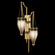 Mirage Two Light Wall Sconce in Gold Leaf/Nickel/Black Knight (48|100046323)