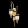 Mirage Two Light Wall Sconce in Gold Leaf/Brass/Black Knight (48|100046313)