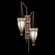 Mirage Two Light Wall Sconce in Bronze/Brass/Coco (48|100046212)
