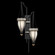 Mirage Two Light Wall Sconce in Black Iron/Brass/Coco (48|100046112)